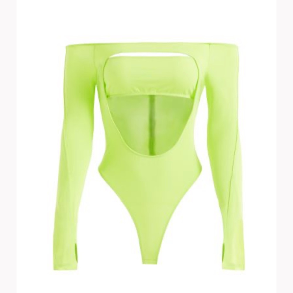Mugler Acid Green bodysuit